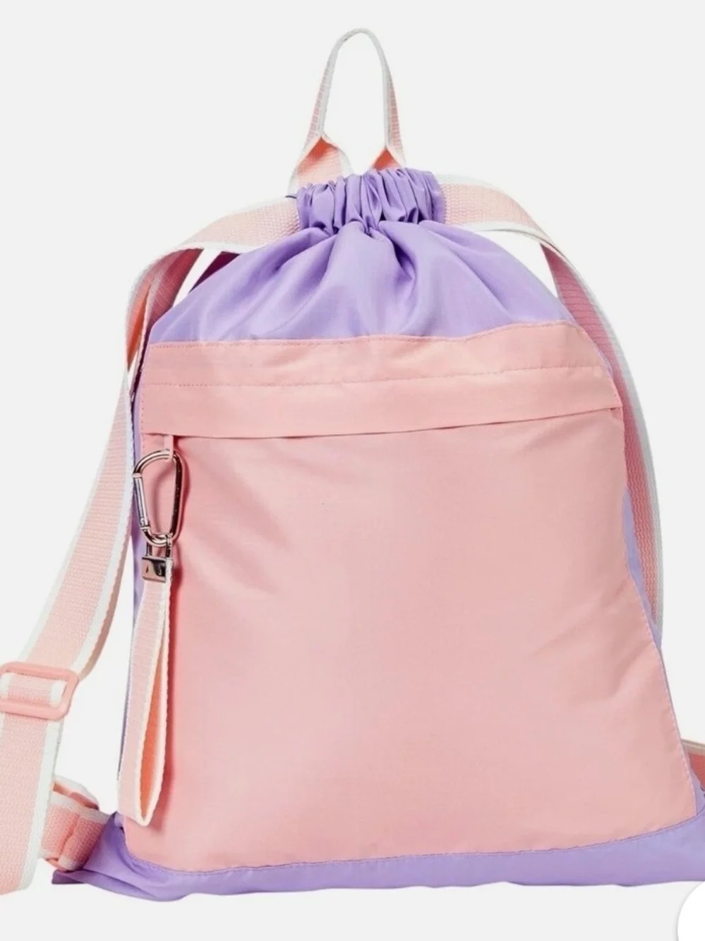 Pastel Pink & Lavender Thirty-One Cinch Backpack
